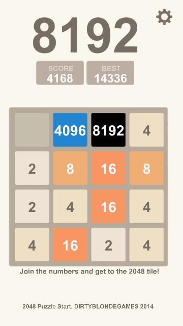 Puzzle 2048, 4096, 8192
