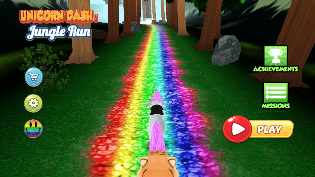 Unicorn Dash Jungle Run 3D