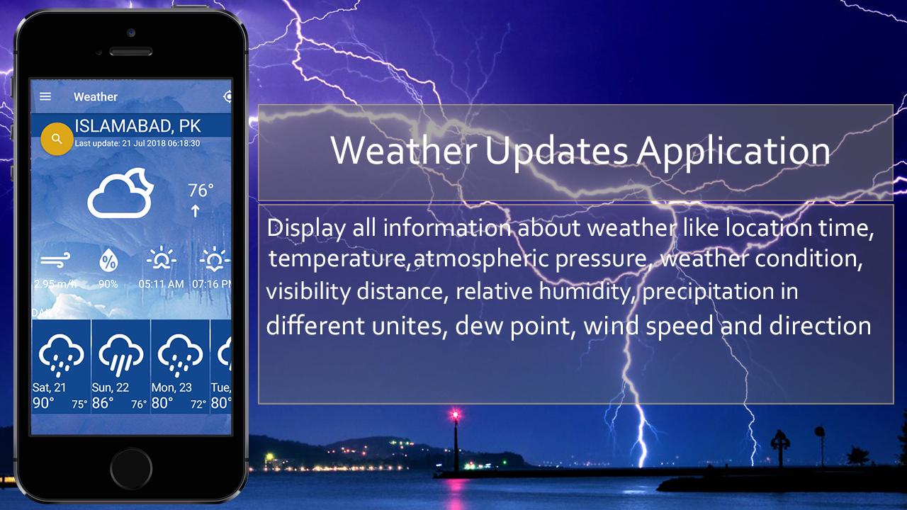 Daily live Weather forecast