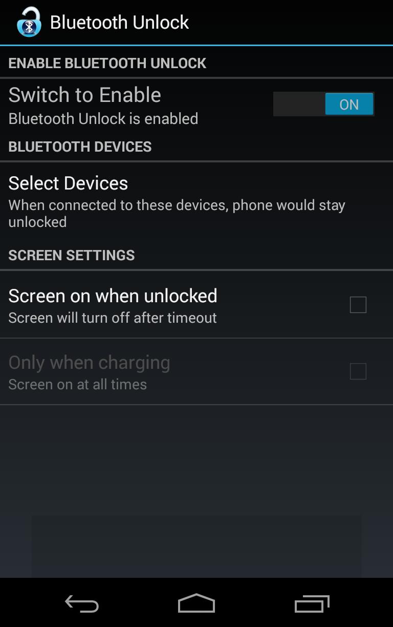 Bluetooth Unlock