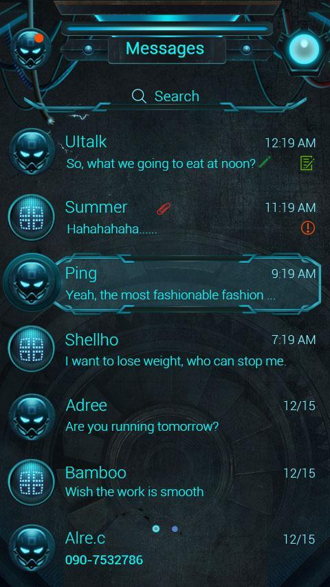 (FREE) GO SMS TECHNOLOGY THEME