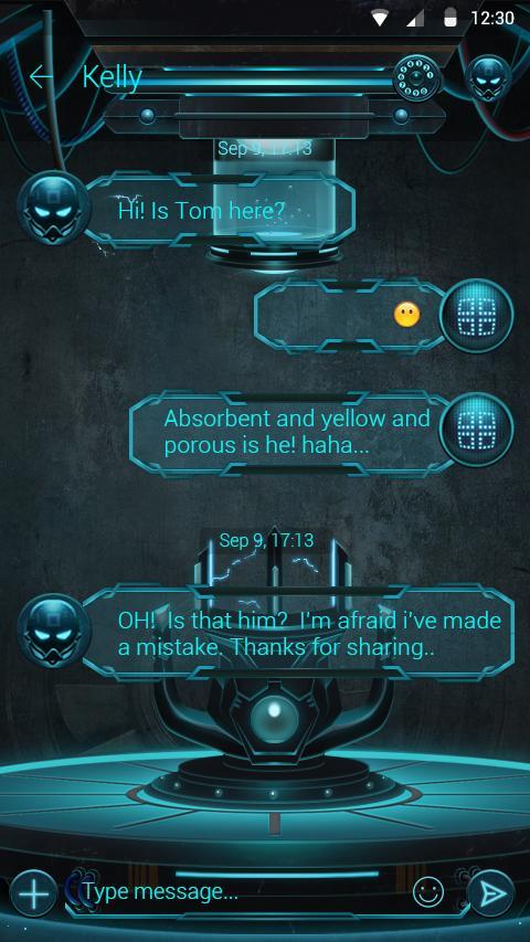 (FREE) GO SMS TECHNOLOGY THEME