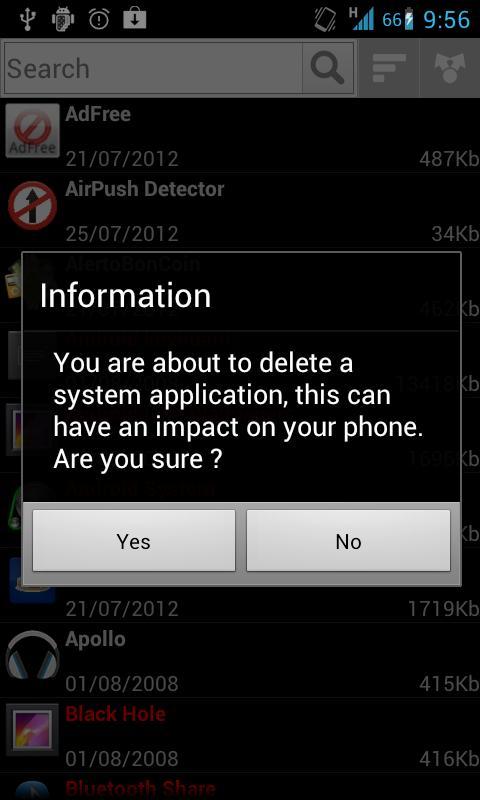 Droid Root Uninstaller