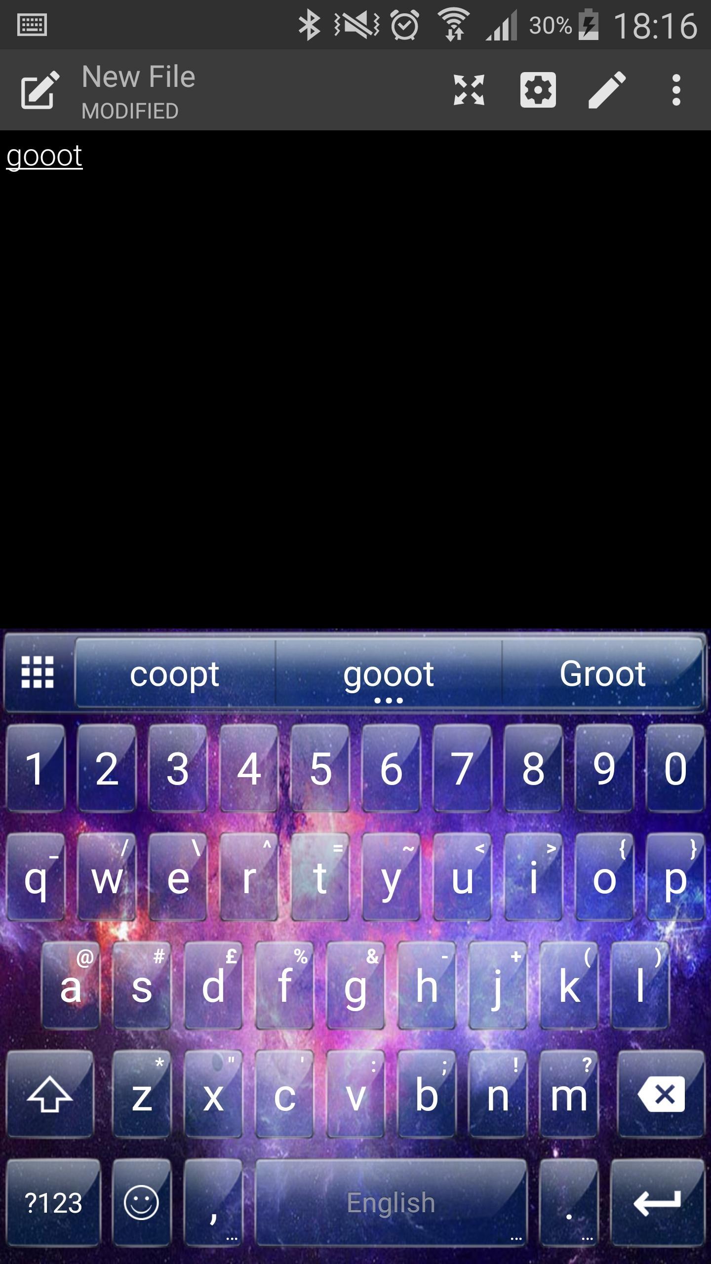 Emoji Keyboard Glass Galaxy