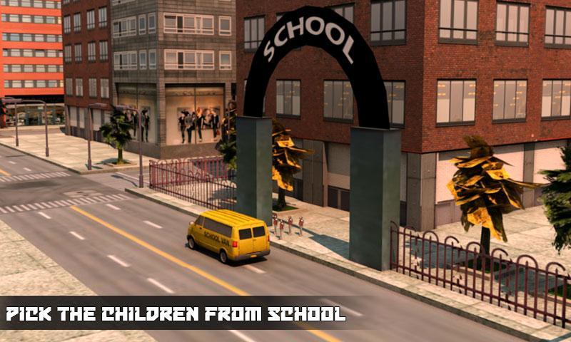 School Van Driver Simulator 3D