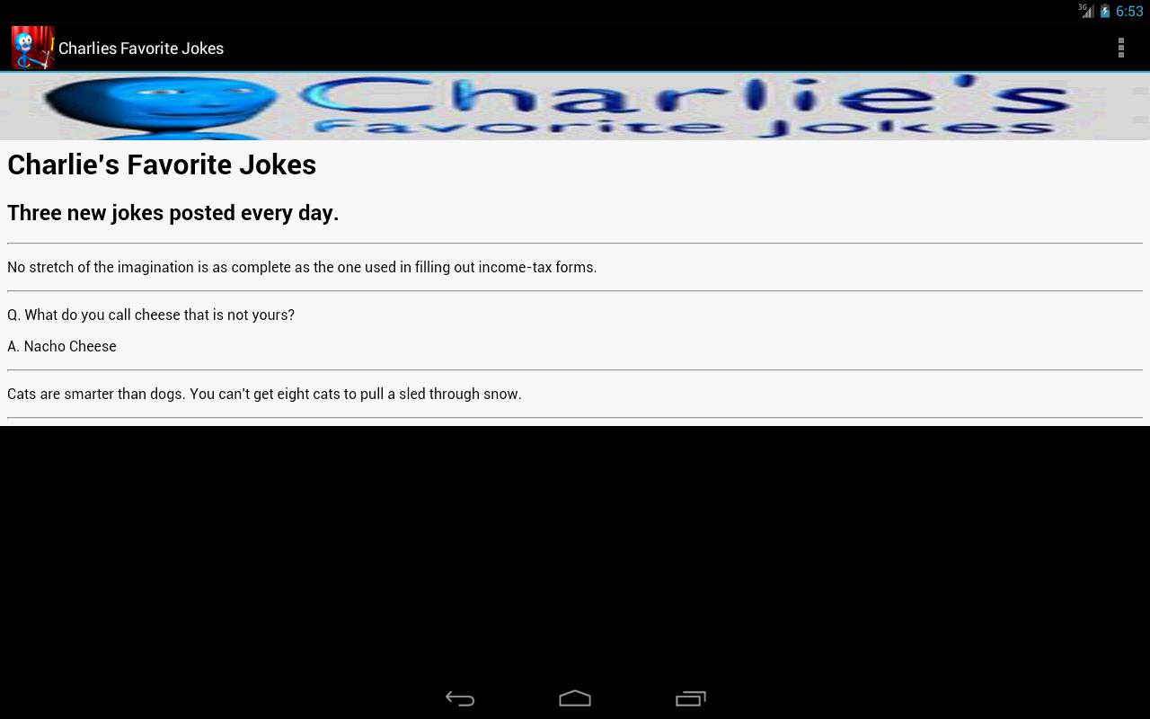 Charlie's Favorite Jokes