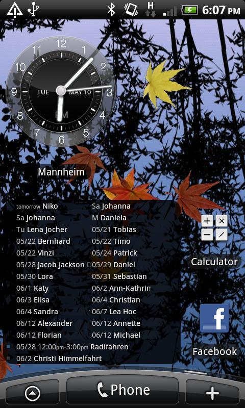 Anton's Calendar Widget