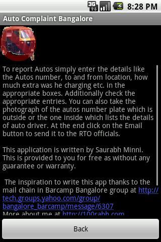 Auto Complaint Bangalore
