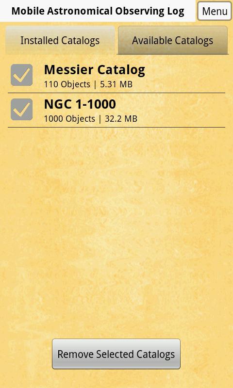 Mobile Astro Observing Log