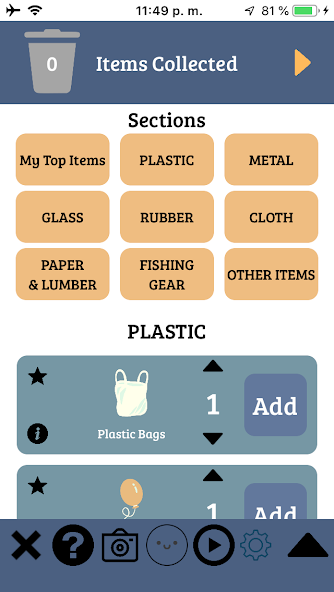 Marine Debris Tracker