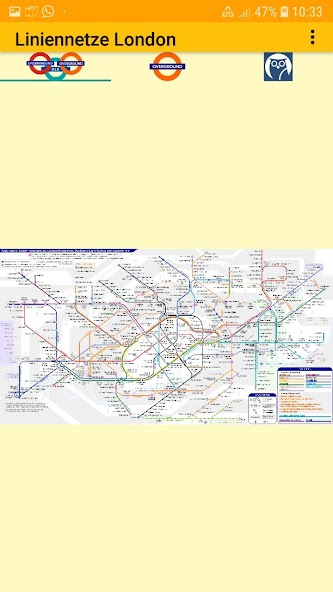London Linenetwork Subway Map