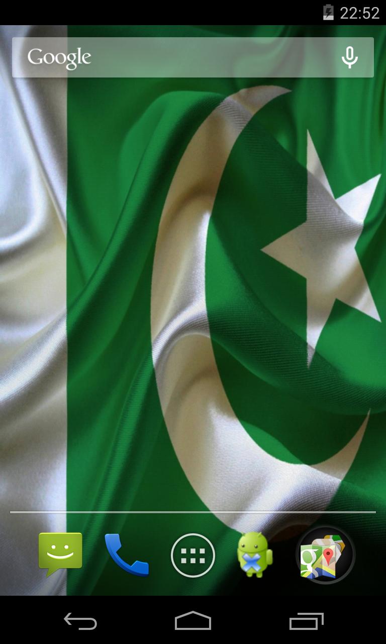 Flag of Pakistan 3D Wallpaper