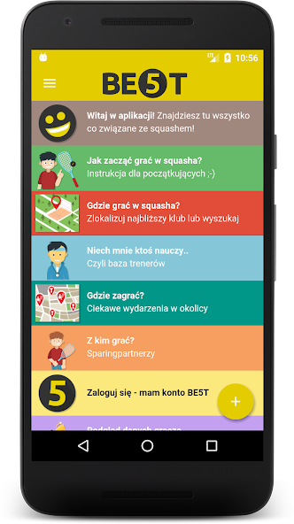 Squash BE5T app