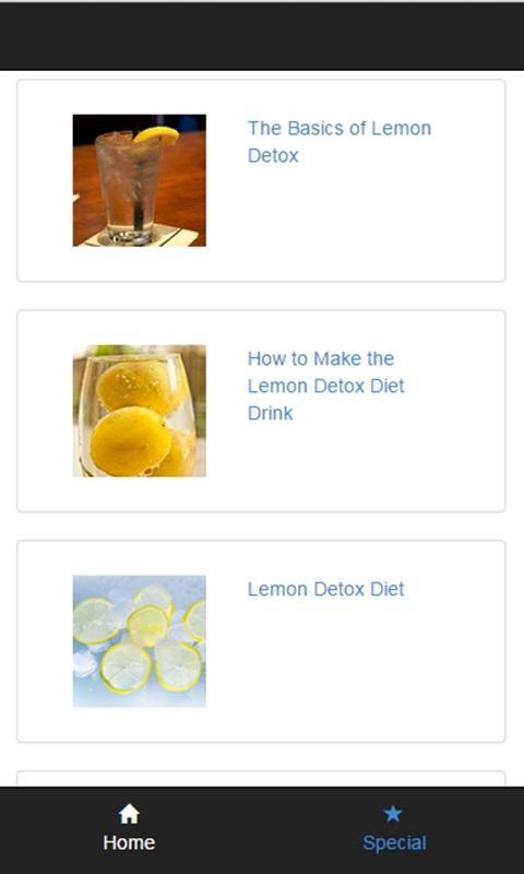 lemon water detox