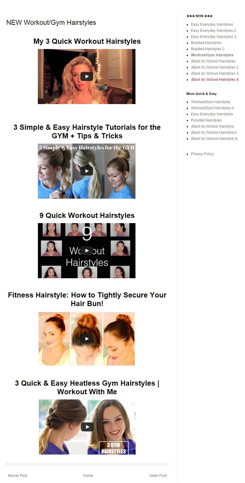 New Hairstyle Video Tutorials