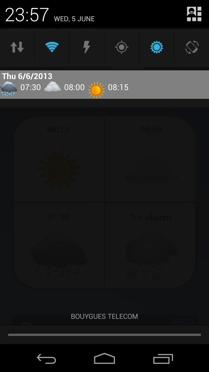 Alarm Weather