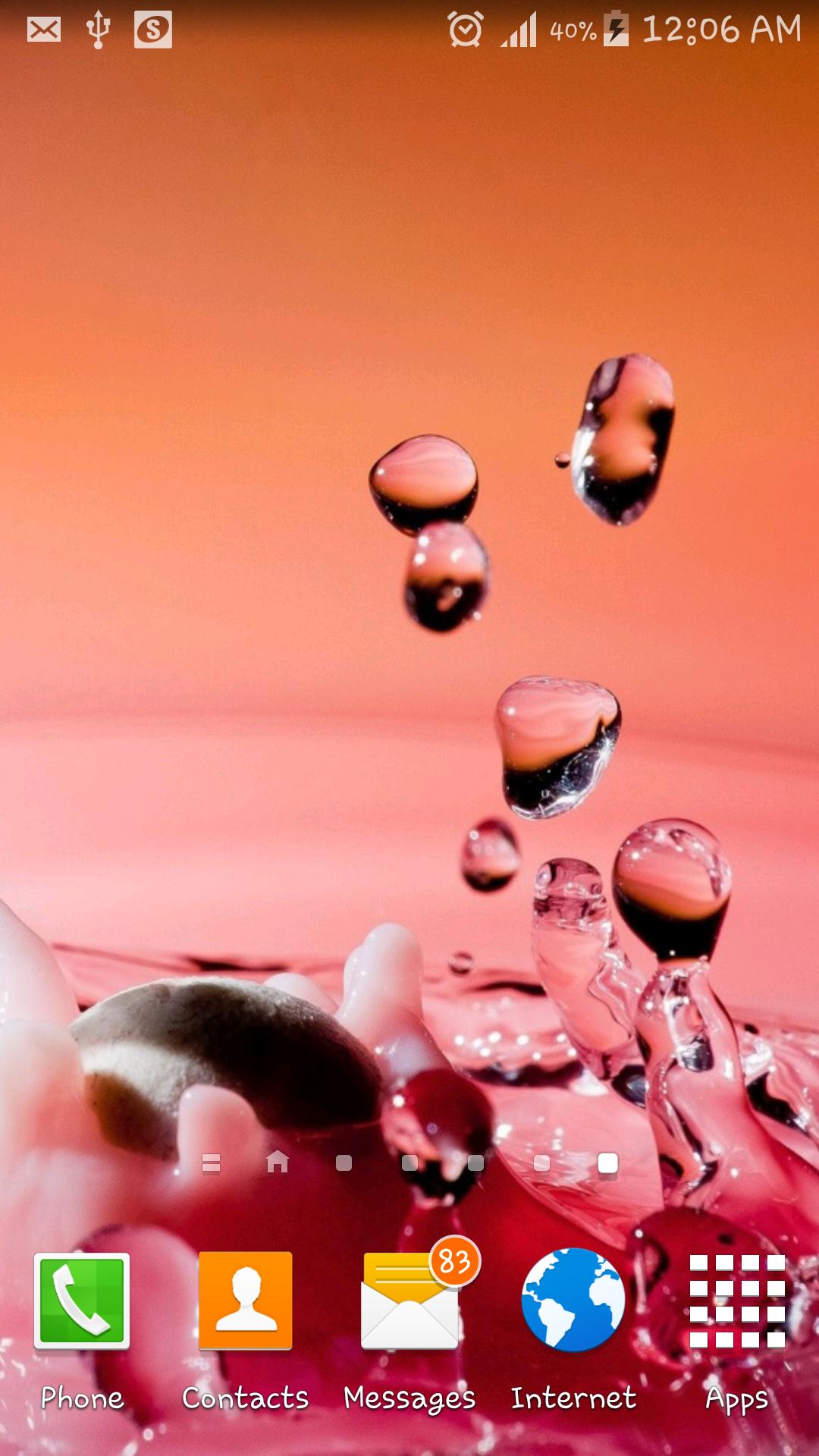 Drink Splash Live Wallpaper