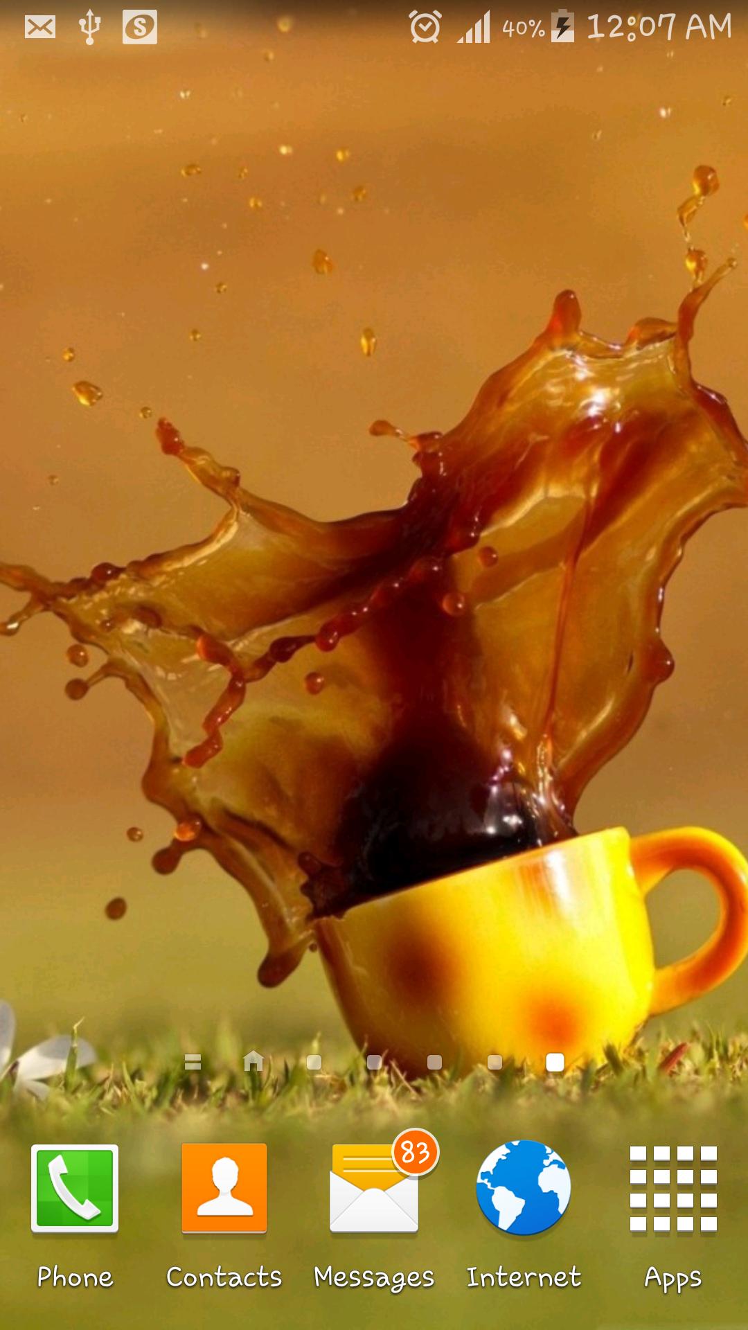 Drink Splash Live Wallpaper