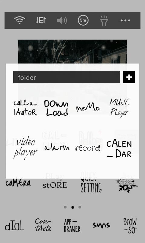WinterNight LINELauncher theme