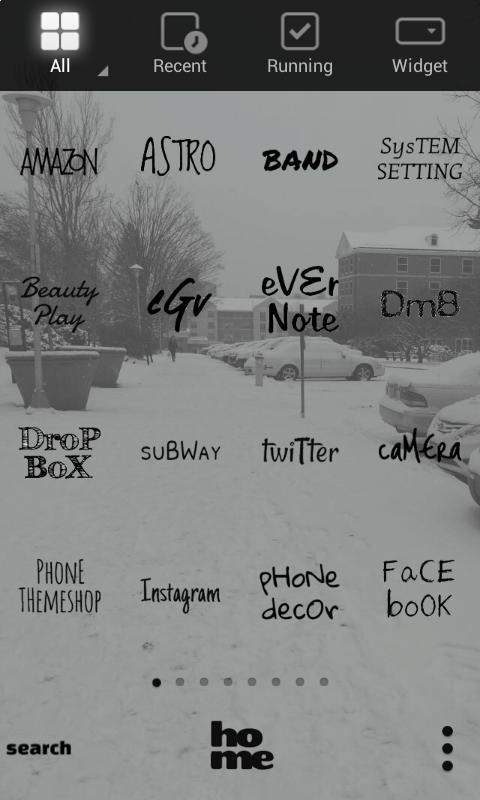 WinterNight LINELauncher theme