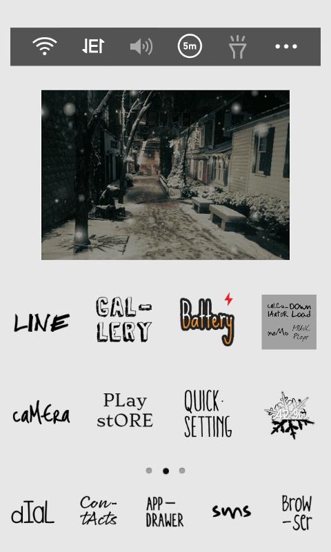 WinterNight LINELauncher theme