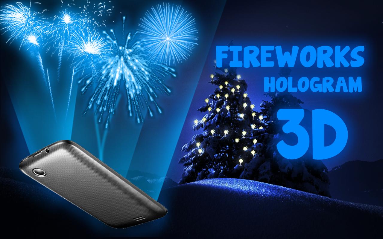 Fireworks Hologram 3D