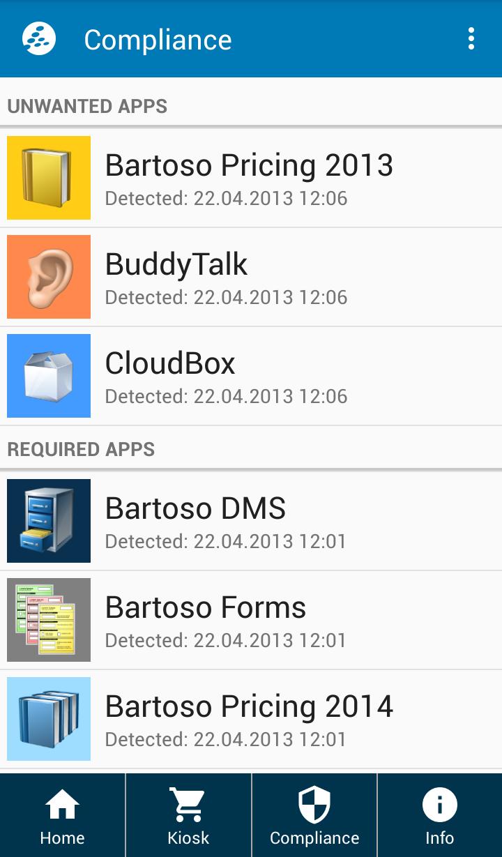 baramundi Mobile Agent