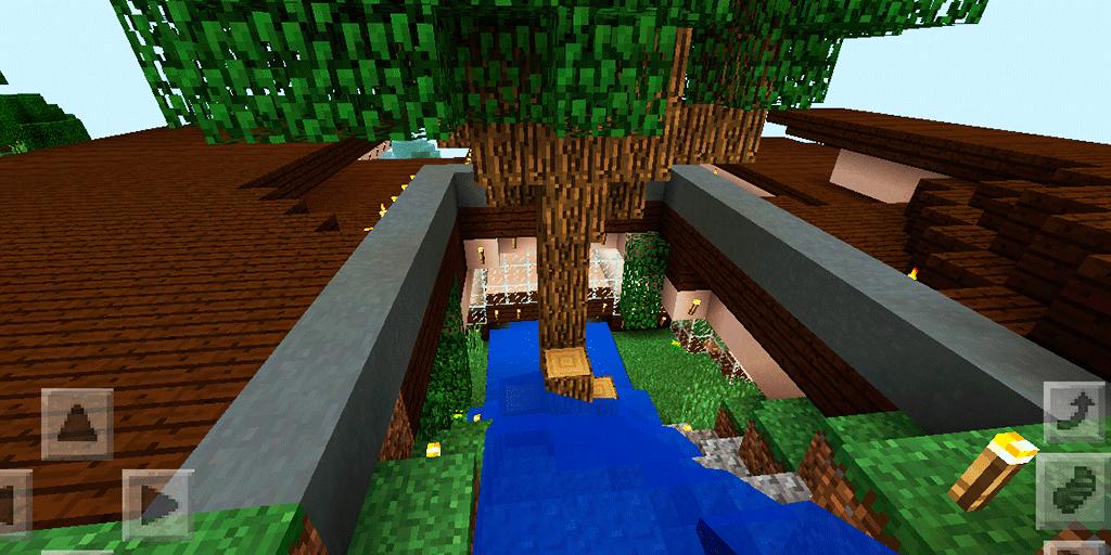 Modern House in the Mountain. Map for MCPE