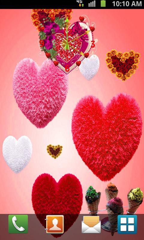 Love Clock Live Wallpaper