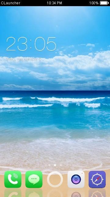 Blue Sky C Launcher Theme