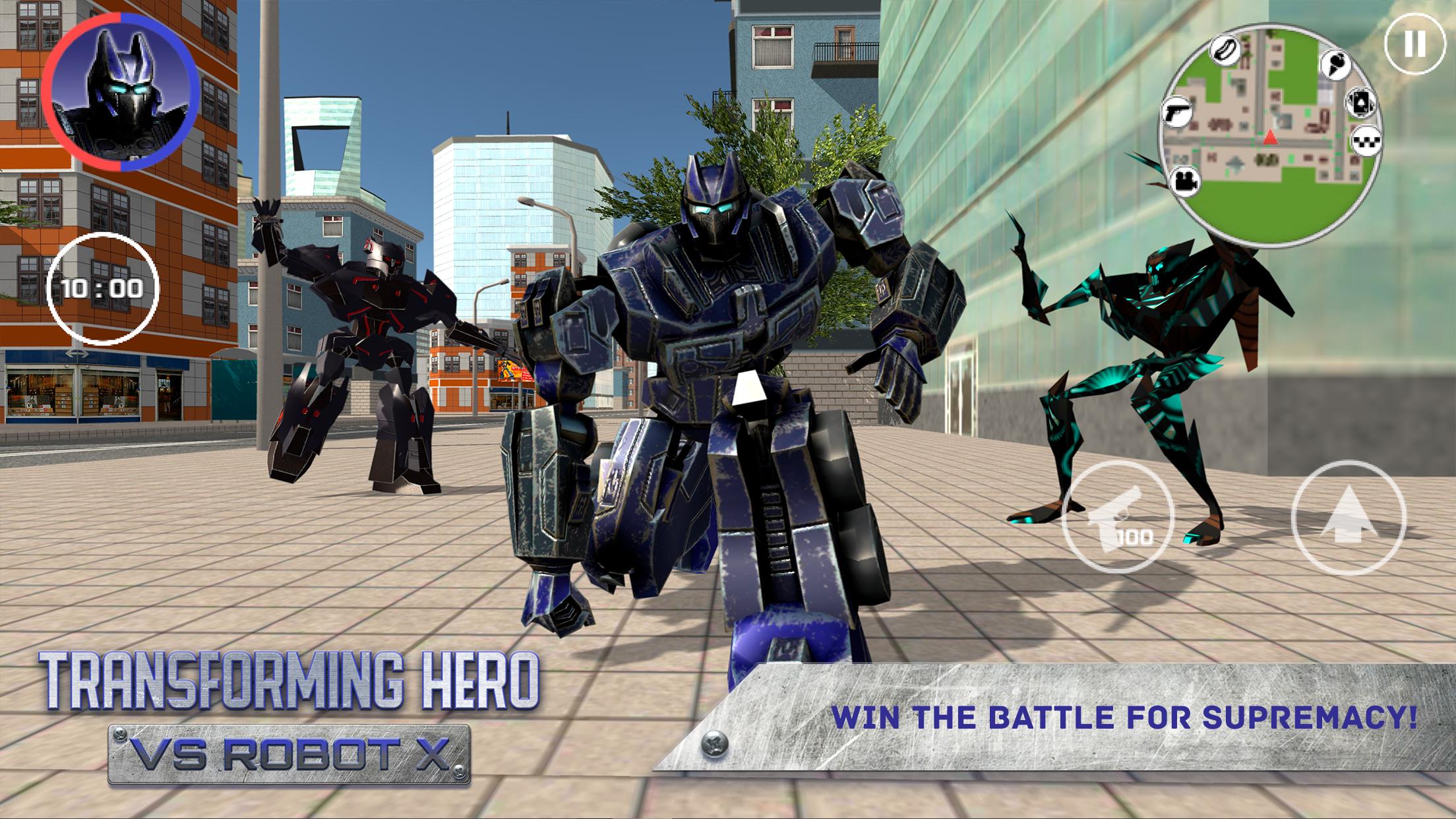 Transforming Hero vs Robot X
