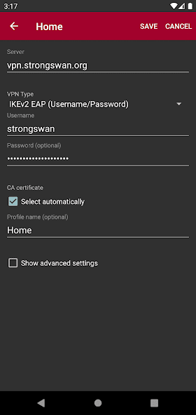 strongSwan VPN Client