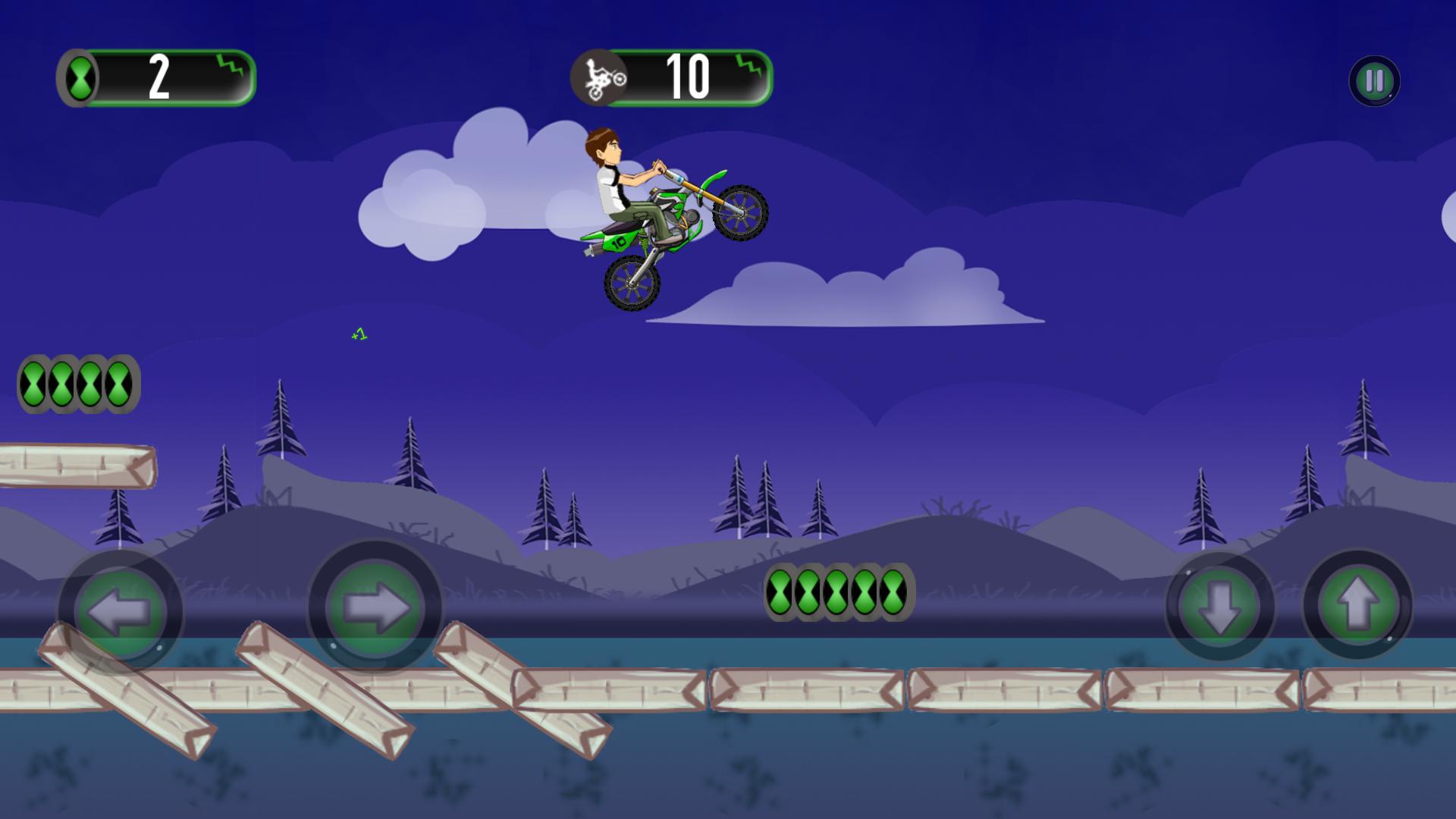 Ben motorbike Jungle Race