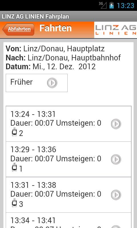 LINZ AG LINIEN Fahrplan