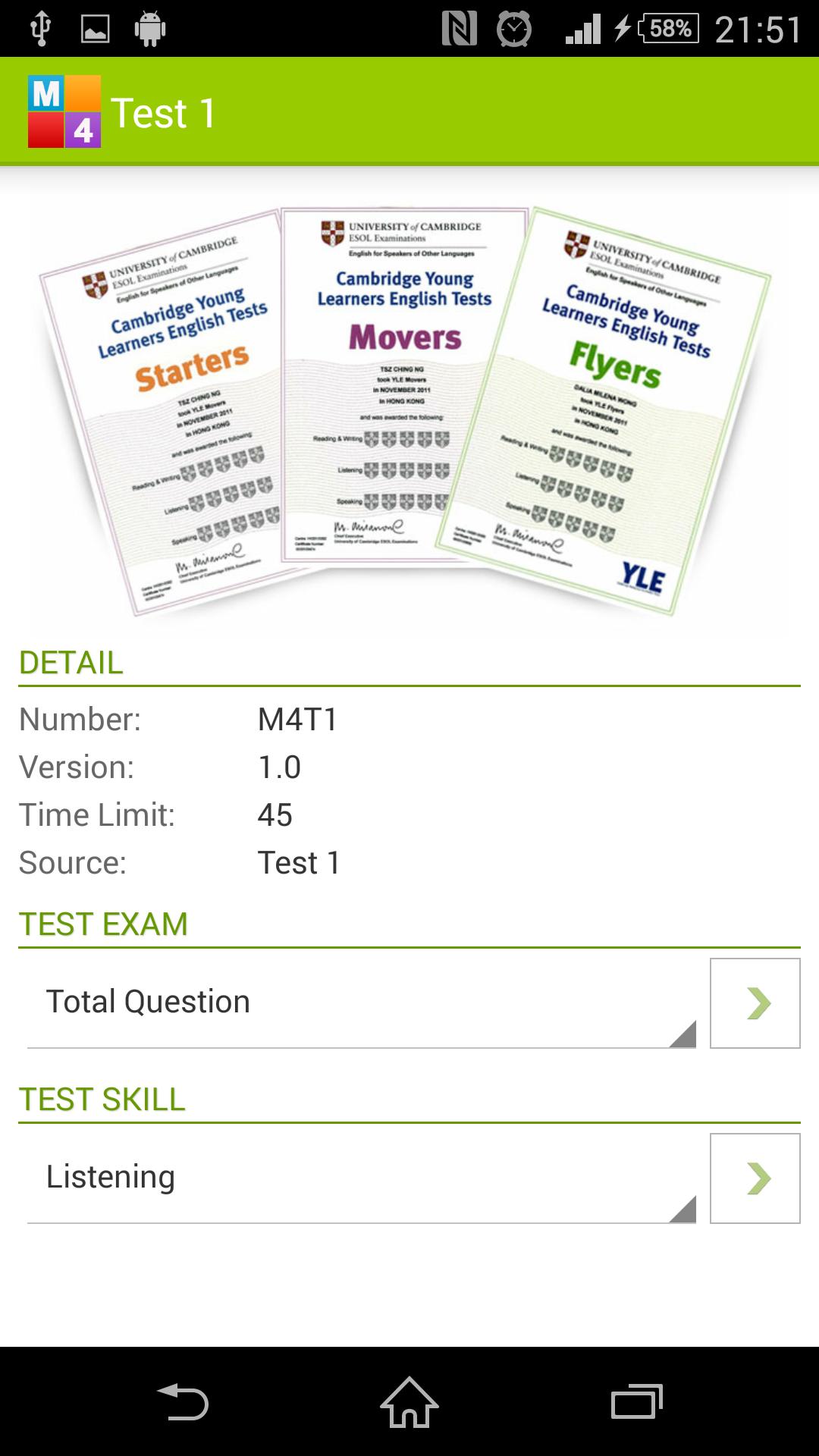 Cambridge Movers 4 - YLE M4