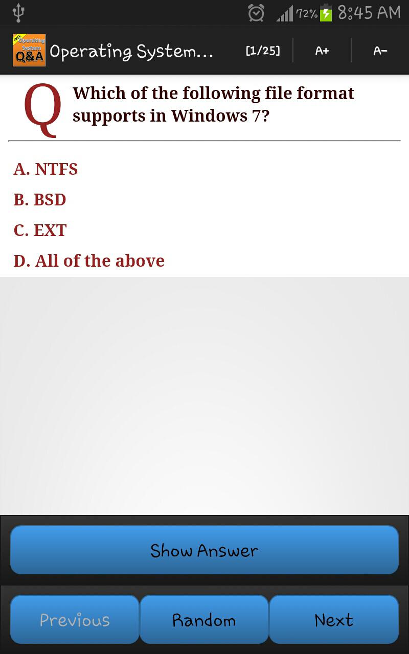 Operating System Questions