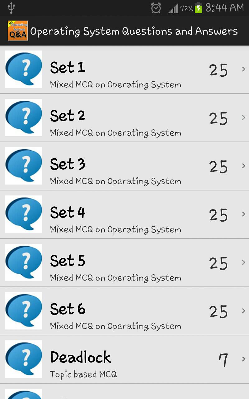 Operating System Questions