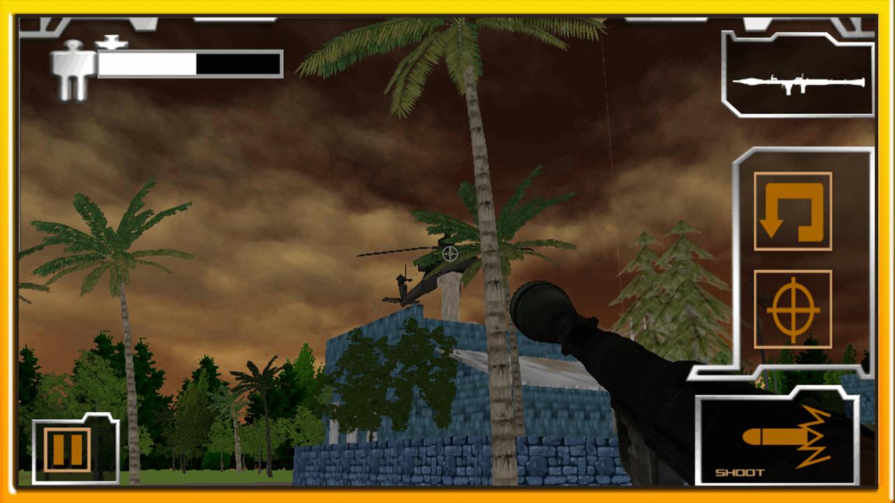 Modern Commando shooting War