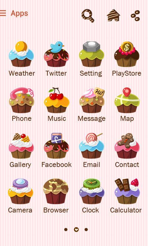 Cupcakes GO Launcher Theme