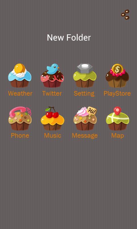 Cupcakes GO Launcher Theme