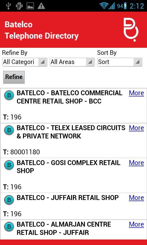 Batelco Directory 181