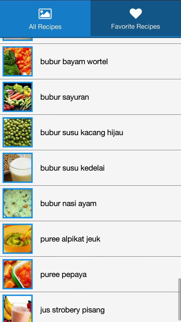 Resep Makanan Untuk Balita