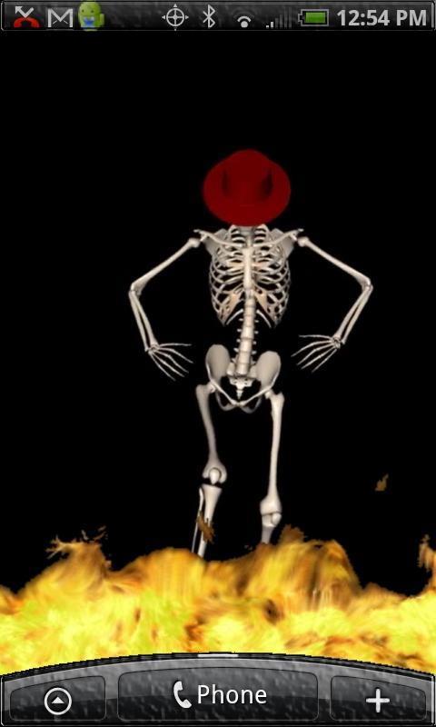Dancing Skeleton Live Wallpaper