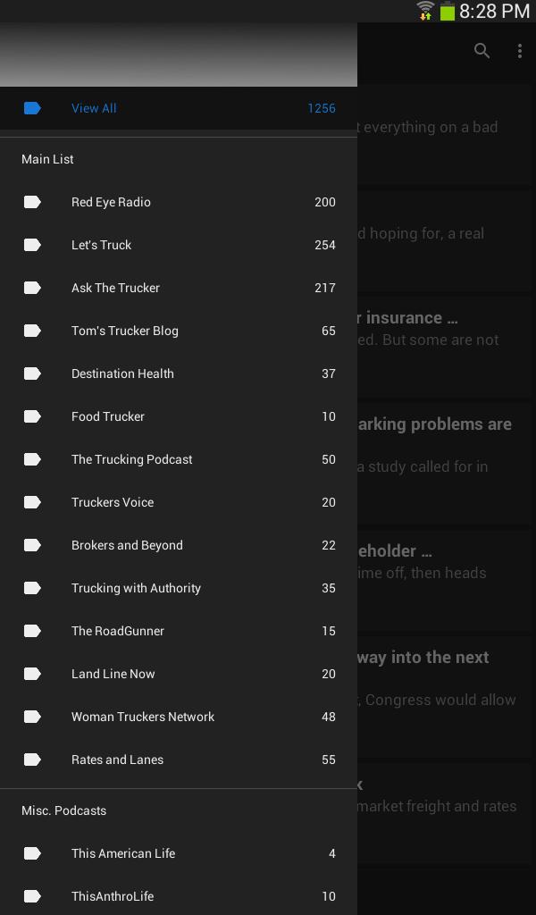 Trucker's Audio Podcasts
