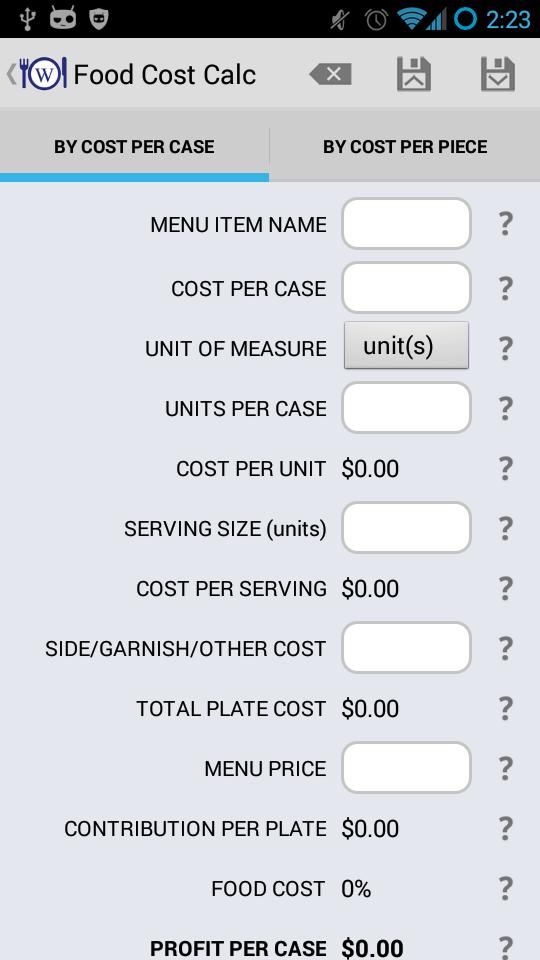 Ajinomoto Food Calc