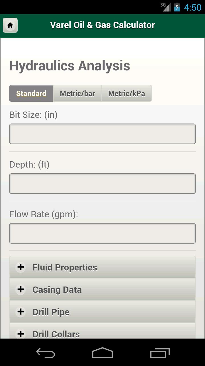 Varel Oil & Gas Calculator
