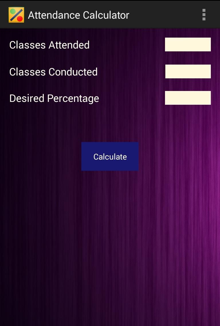 Attendance Calculator-Beta