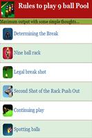 Rules to play 9 ball Pool