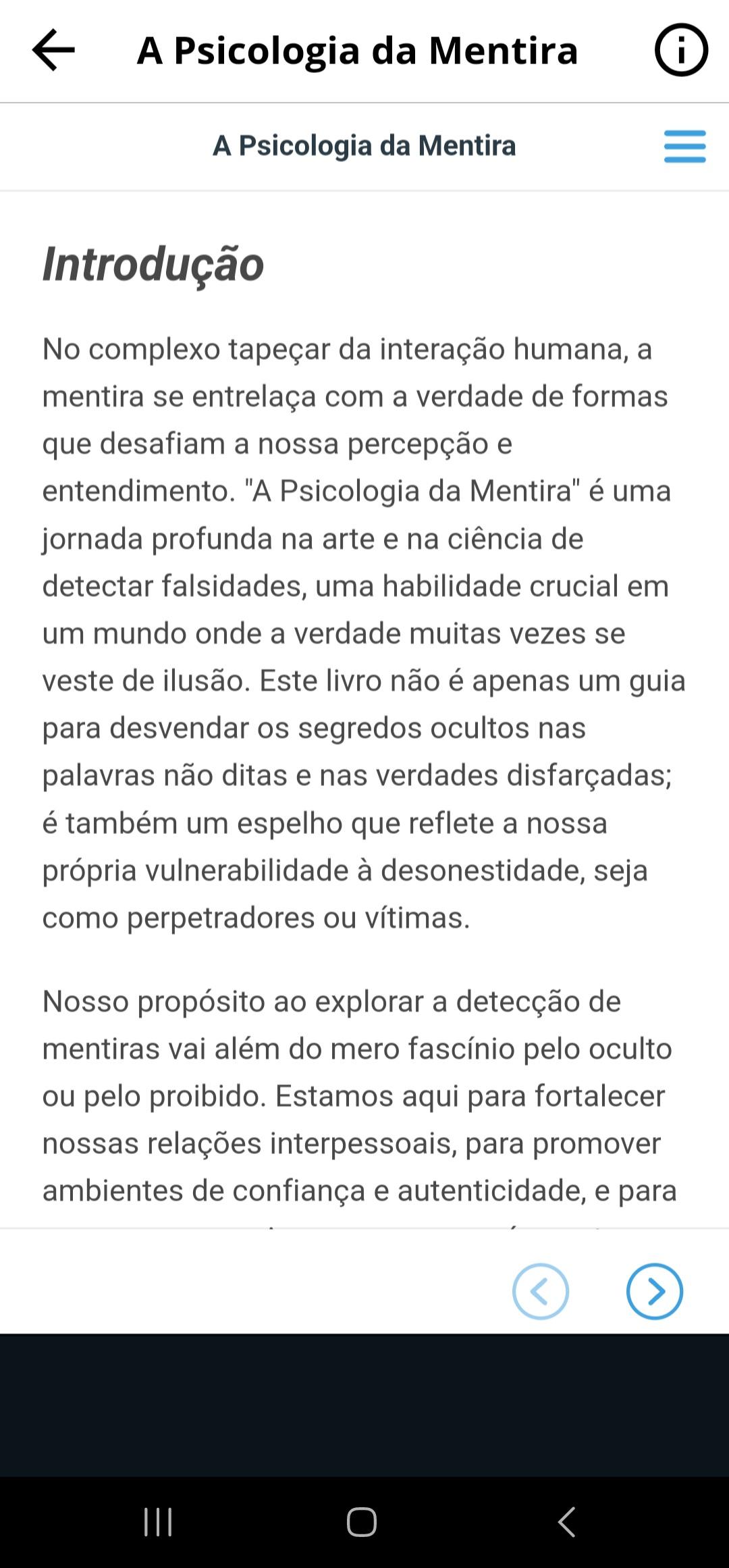 A Psicologia da Mentira