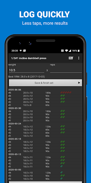 Bodybuilding Workout Log